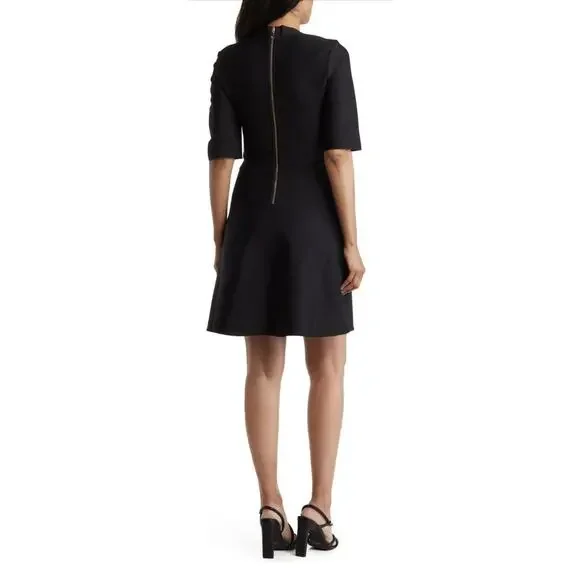 Nicole Miller Nordstrom Small Short Sleeve Sweetheart A Line Dress